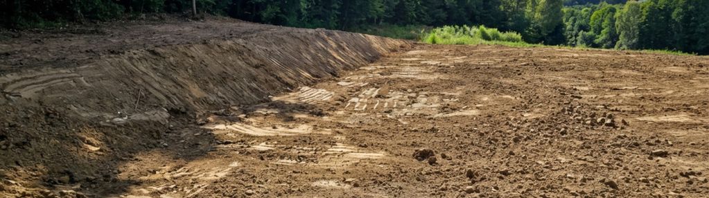 Działka budowlana 2966 m² – linia brzegowa lasu