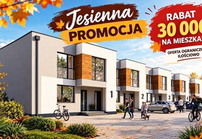 Jesiennapromocja-62m2 z ogródkiem/2 miejsca post.