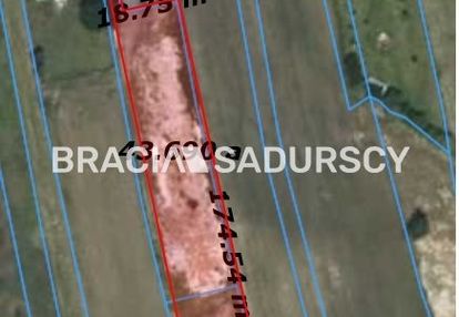 Działka z projektem bliźniaka