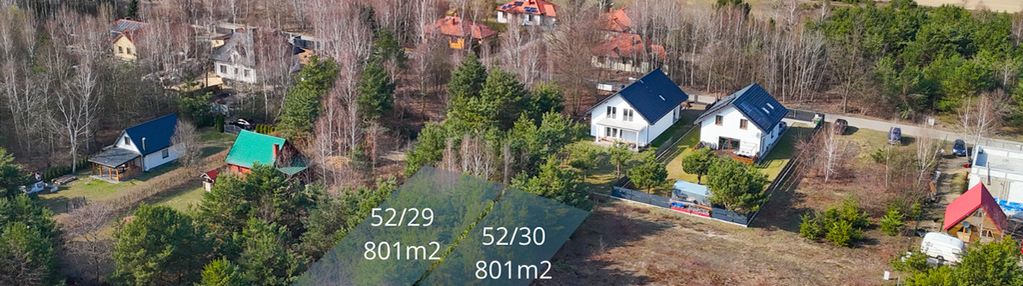 Dwie działki pod dom 1602 m² błędowo, ul. brzozowa