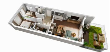 74m | duży salon | taras z zielenią | bez prowizji