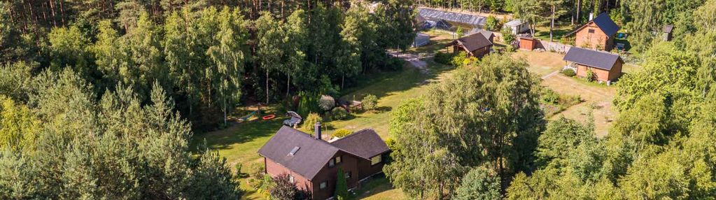 1,5 ha bory tucholskie! dom całoroczny + 2 domki!
