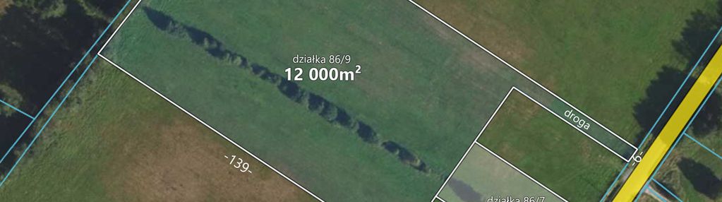 Działka 13 400 m2 z warunkami zabudowy