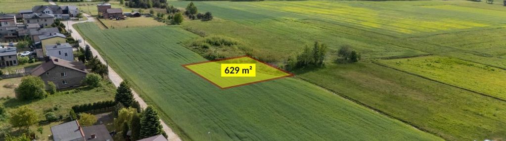 Działka budowlana 629m2 strzebiń
