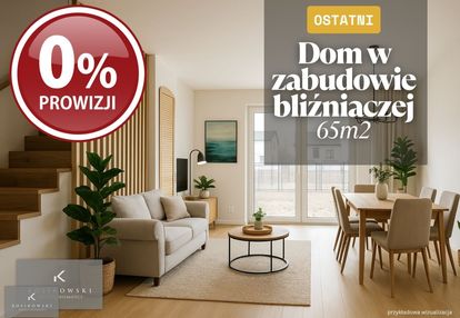 Ostatni dom bliźniaczy 65m2 z ogrodem namysłów