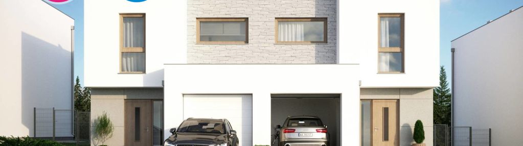 Gdańsk | nowoczesny bliźniak z garażem i ogrodem