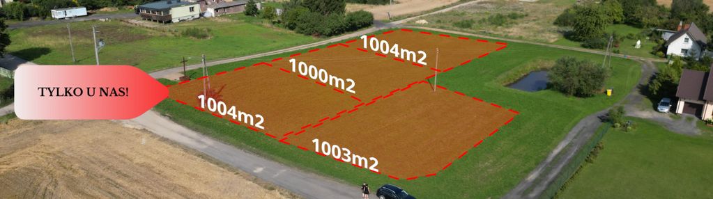 Tylko u nas! cztery działki, spokojna okolica