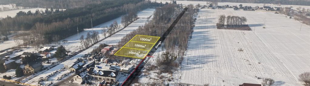 Działki 1000 m² z wz,  gawłów gm. sochaczew