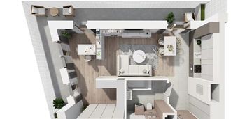 Widokowy apartament w centrum katowic | 47,5m2