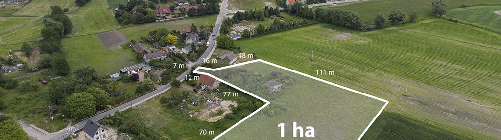 Hektarowa działka rolno-budowlana na sprzedaż!