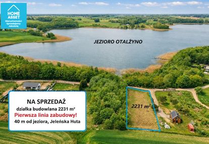 Działka nad jeziorem • pierwsza linia zabudowy!