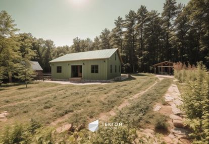 Nietuzinkowy nowy dom otulony lasami i jeziorami