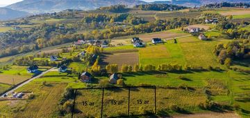 Działka budowlana 15 ar | łososina dolna