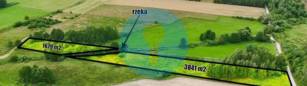 Wyjątkowa działka z rzeką - górno