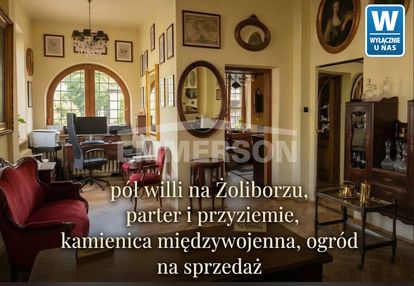 Połowa miejskiej willi stary żoliborz, dwa poziomy