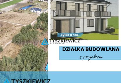 Działka z projektem budowlanym - dom bliźniak