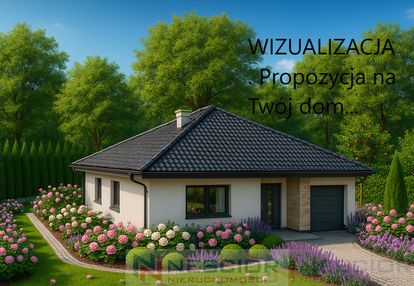 Działka budowlana z domem w stanie surowym