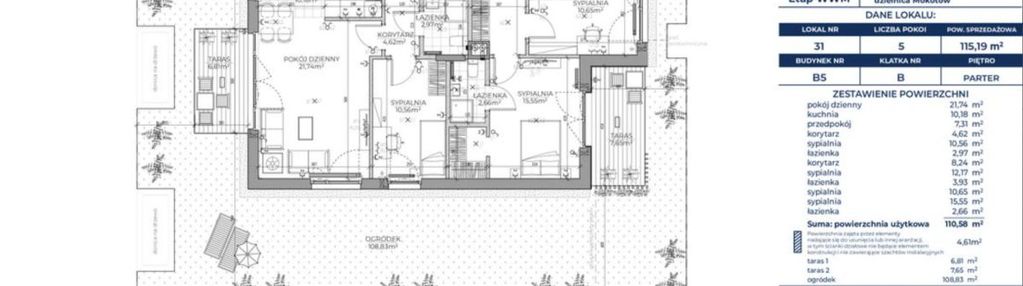 Wiślany mokotów wille| 115m2 | 5 pok.|120m2 ogrodu