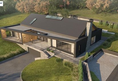 Widokowa, płaska w jaworzu pod lasem z projektem!