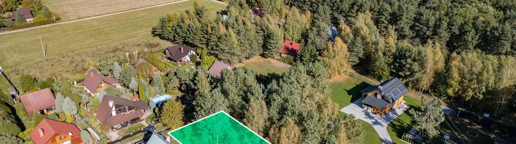 Działka blisko jeziora krasne 1038 m2