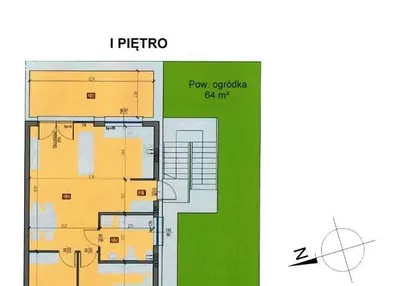 Mieszkanie 63,80 m2 z ogródkiem, Nowa Wola