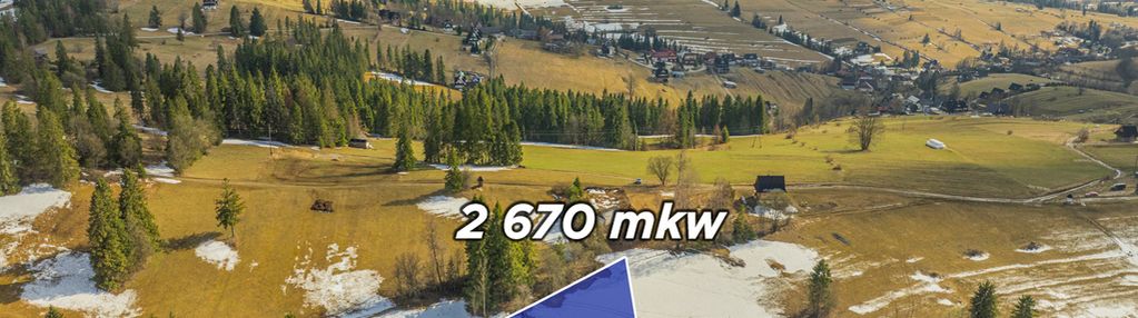 Działka z widokiem na tatry 2670 m²