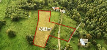 Działka budowlana 43 ary ochotnica dolna