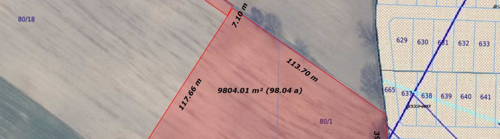 Działka pod wz mieszkaniowe