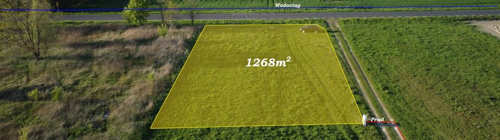 Działka 1268 m² z wz - podkampinos