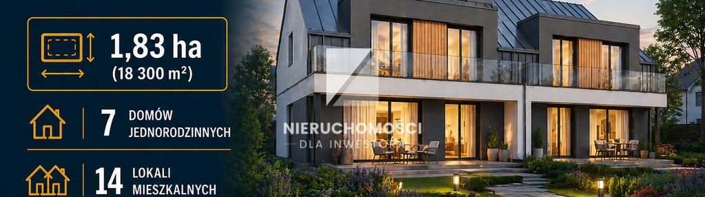 Kłodawa, 1,830 ha, wz, 7 budynków jednorodzinnych