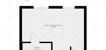 Studio 25,5 m² | mokotów | parking | metro