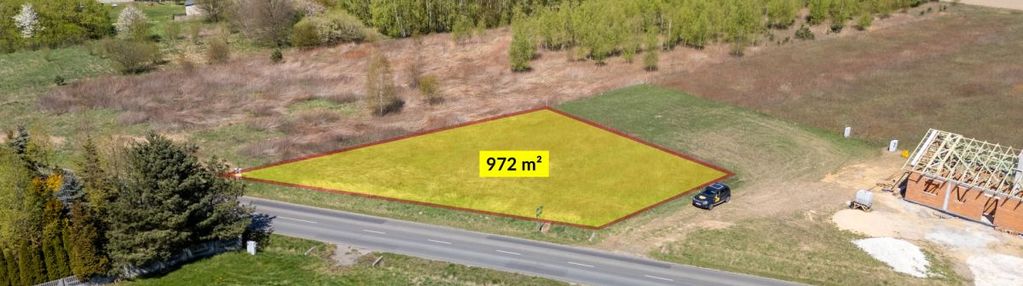 Działka budowlana pnb kłobuck zakrzew 972m2