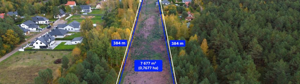 Działka budowlana 7 677 m² |ostrów mazowiecka | mpzp |otoczenie lasów