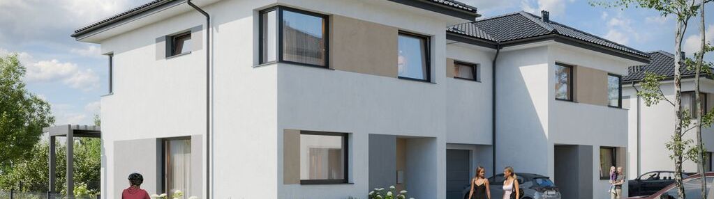 Nowoczesny dom bliźniak w łazach 1_1a