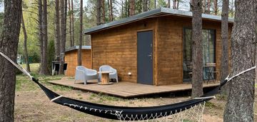 Jezioro garczyn działka z 4 domkami po 20,45m2