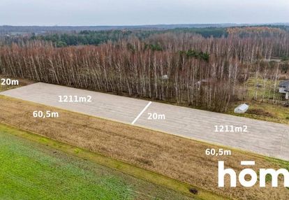 Działka w otoczeniu lasu 1211 m2