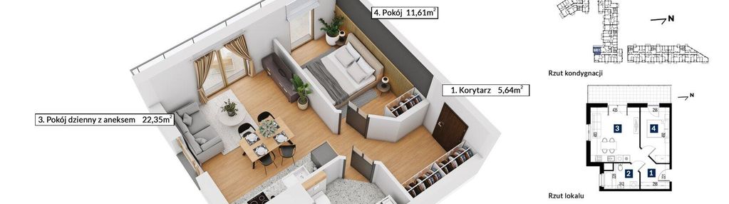 Funkcjonalne mieszkanie dedykowane tobie m-81