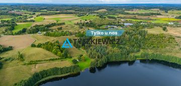 Duża działka z widokiem na jezioro stropno