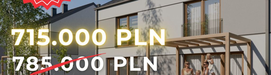 Bliźniak 90m2 z 93m2 ogrodem / idealny dla rodziny