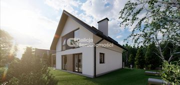 Wykończony dom z garażem, pompa ciepła