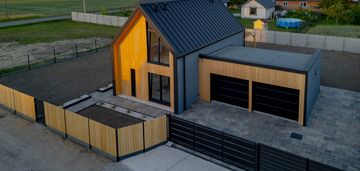 Nowoczesna stodoła 105 m2 + garaż, działka 800 m2