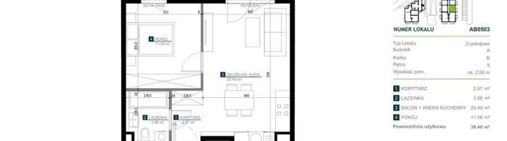 2 pok 38m2 przy blue city od dewelopera
