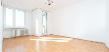 3 pokoje na mokotowie, widok na panoramę warszawy