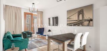 Apartament w browarach warszawskich z loggią