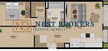 Wykończone pod klucz mieszkanie z ogrodem