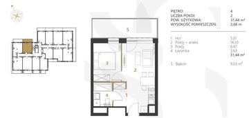 2 pokoje 5 minut od morza, duży balkon