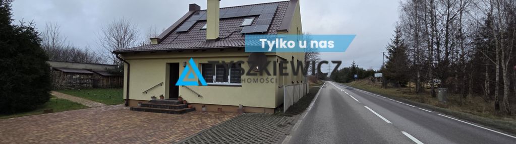 Dom z dużą działką przy drodze wojewódzkiej nr 212