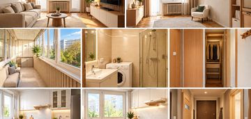 3 pokoje, 53 m², gdańsk przymorze | falowiec, duży balkon