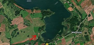 Działka rekreacyjna nad jeziorem mieruniszki