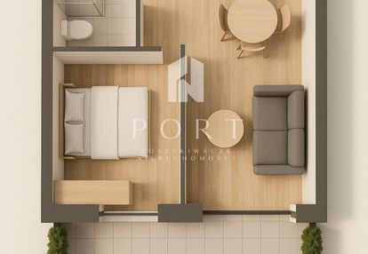 Dwupokojowe mieszkanie z ogródkiem